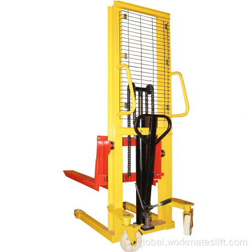 Manual Pallet Stacker Easy To Operate Alloy Steel Handling Manual Stacker Manufactory